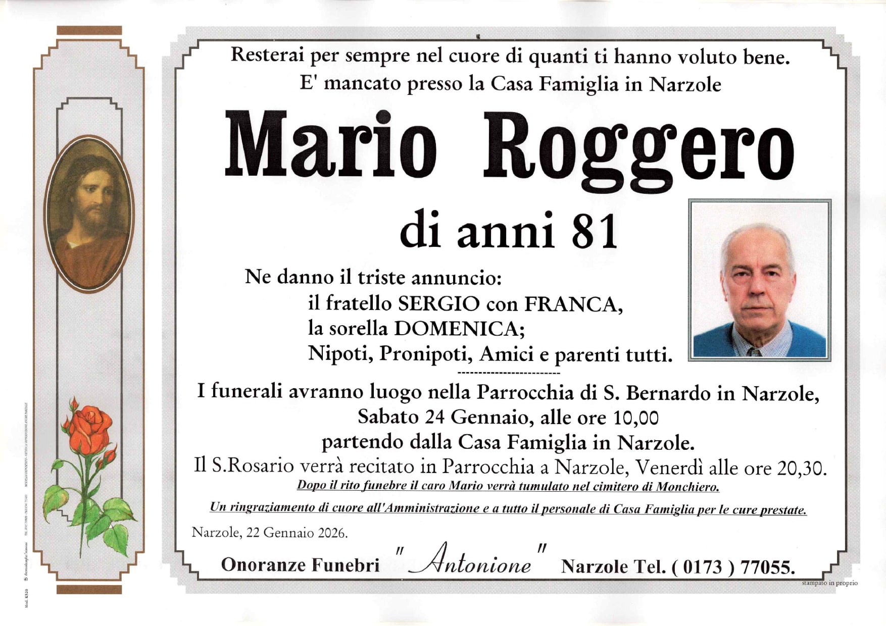 Roggero-onoranze funebri antonione narzole